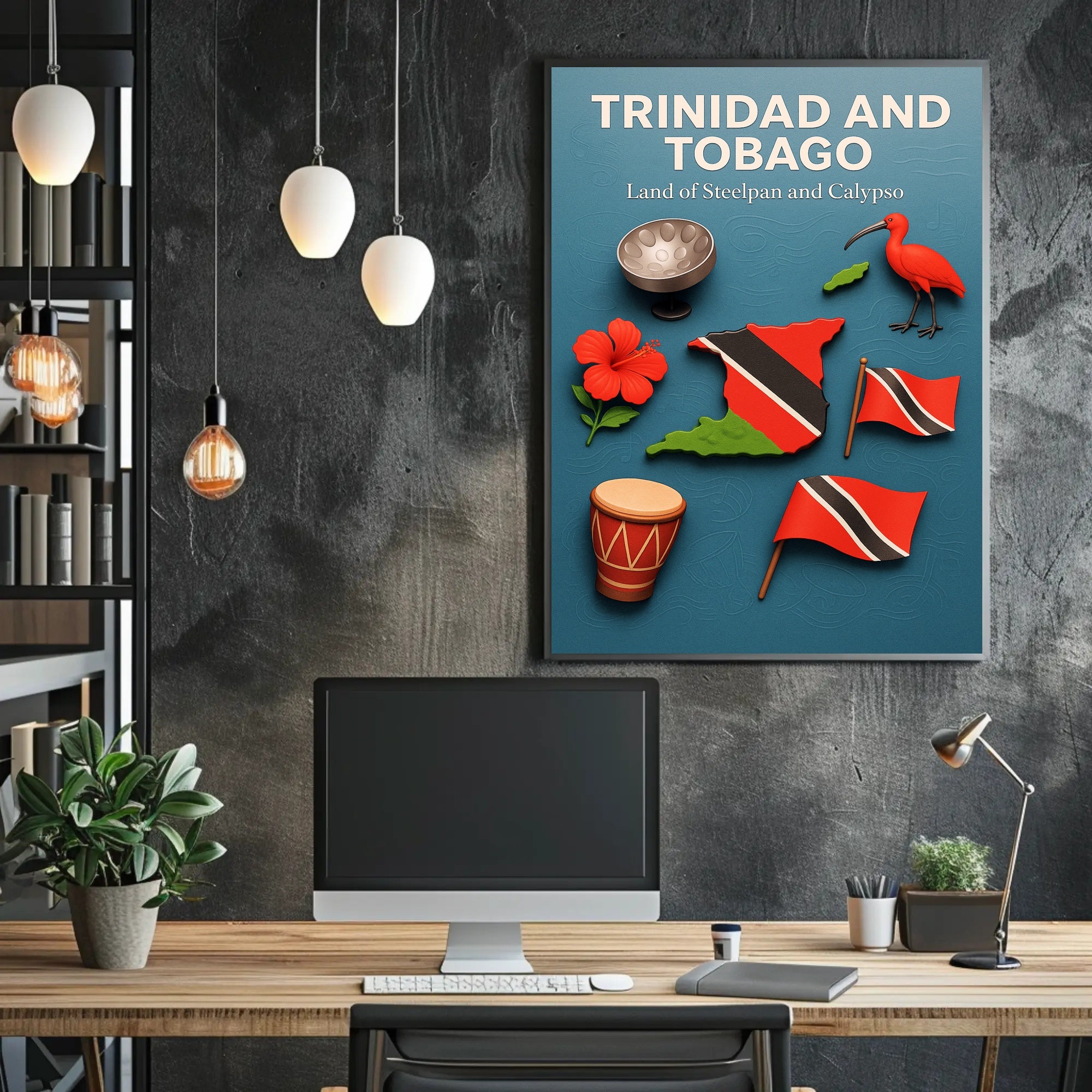 Trinidad and Tobago Land of Steelpan and Calypso Poster PosterGoat
