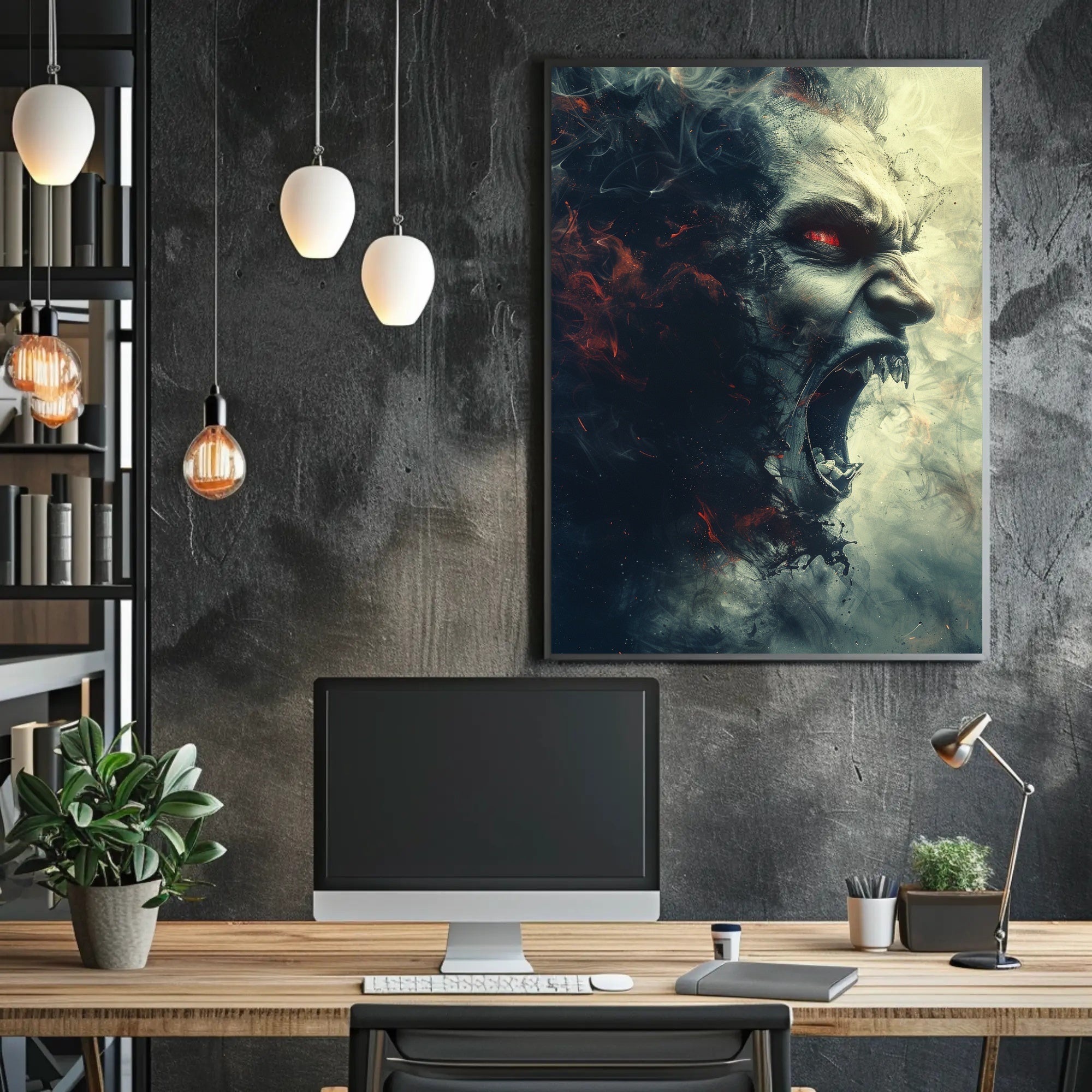 Fiery Fury Poster PosterGoat