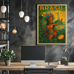 Vibrant Brazil Celebration Poster