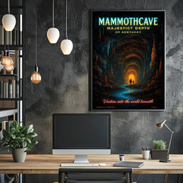 Mammoth Cave Majestic Depth of Kentucky Poster PosterGoat