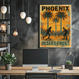 Phoenix Desert Frost Poster