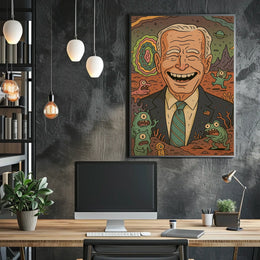 Presidential Cartoon Adventure Poster