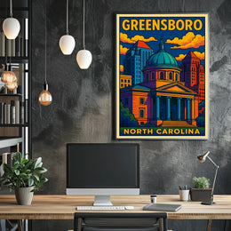 Greensboro, North Carolina Poster