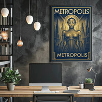 Metropolis  Art Deco Futurism Poster PosterGoat