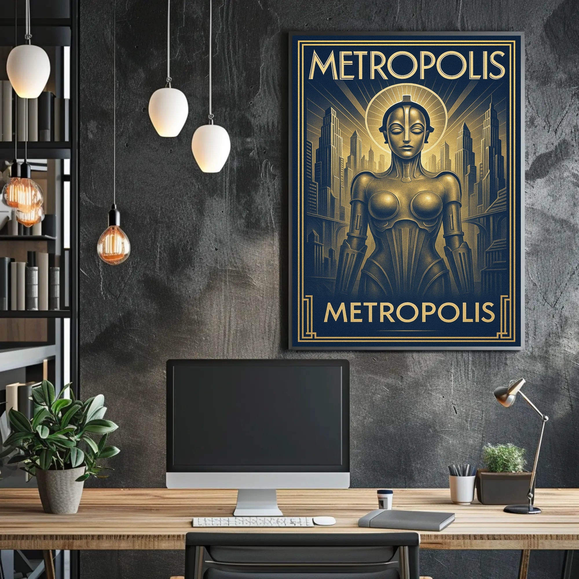 Metropolis  Art Deco Futurism Poster PosterGoat