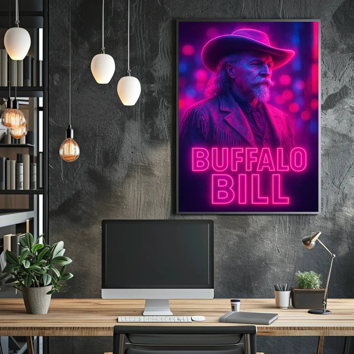 Buffalo Bill Classic Western Imagery Cultural or Heritage Poster