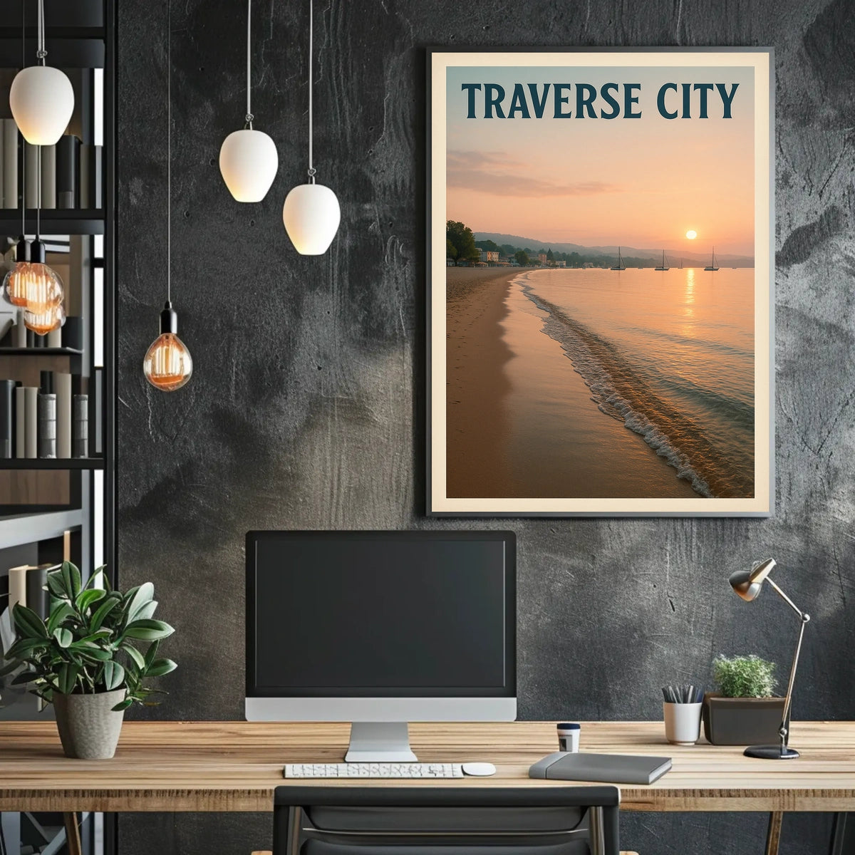 Traverse City Sunset Poster