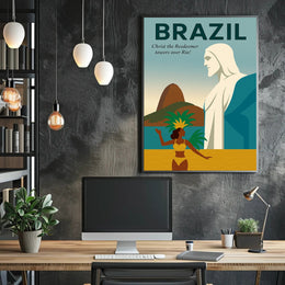 Christ the Redeemer Over Rio Poster PosterGoat