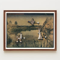 Mechanized Wildlife in Nature Poster