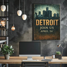 Detroit Invitation Poster PosterGoat