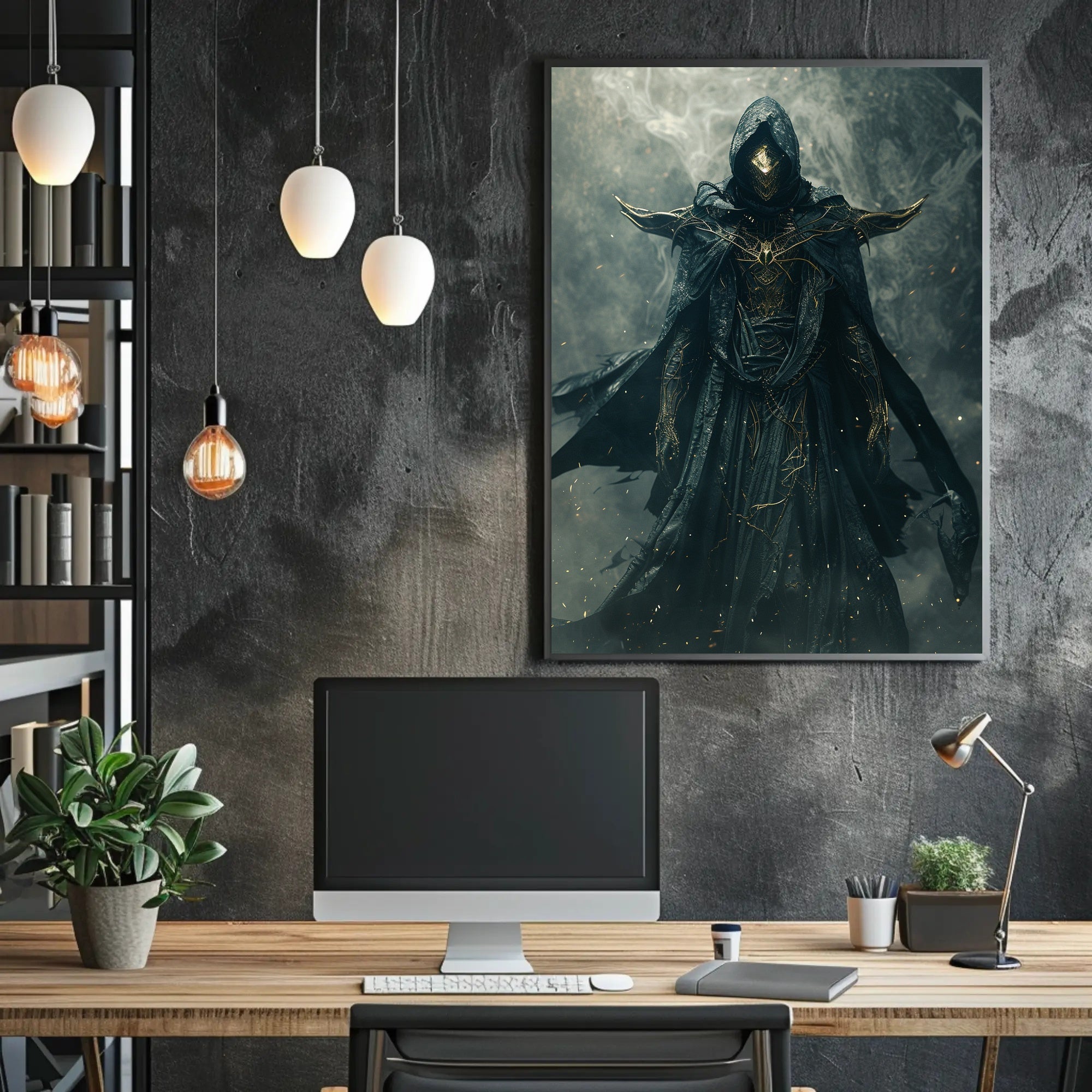 Dark Mystic Character in Fantasy or Mythology Poster PosterGoat