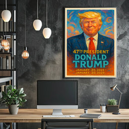 Trump Vision Triumph Patriotic Pop Art Poster