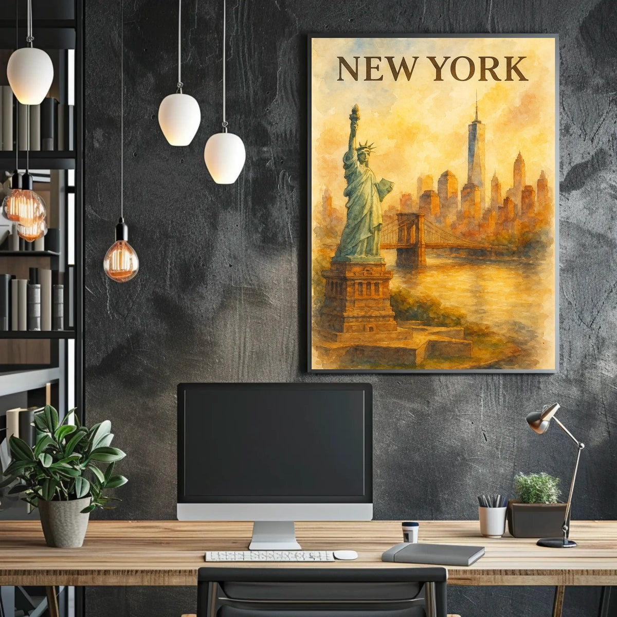 New York Cityscape Poster