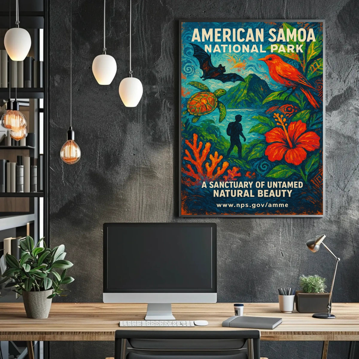 American Samoa Sanctuary National Park Poster
