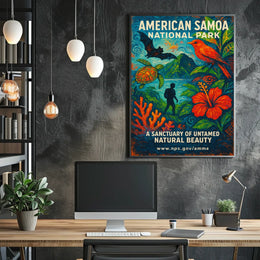 American Samoa Sanctuary National Park Poster