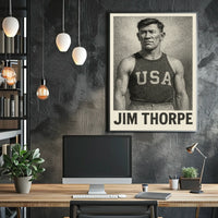 Jim Thorpe Athletic Icon Poster