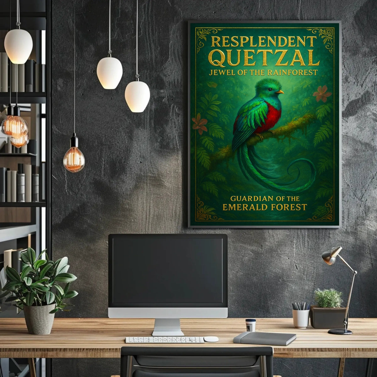 Resplendent Quetzal Guardian of the Emerald Forest Poster