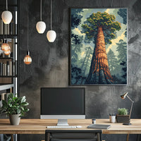 Majestic Redwood Poster