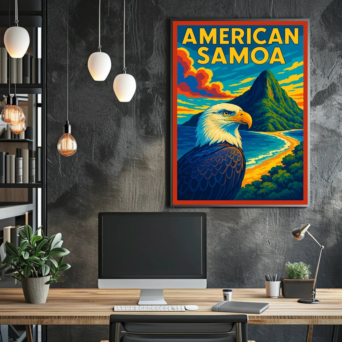 American Samoa Scenic Poster