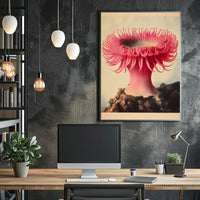 Sea Anemone Poster Vibrant Illustration Wall Art