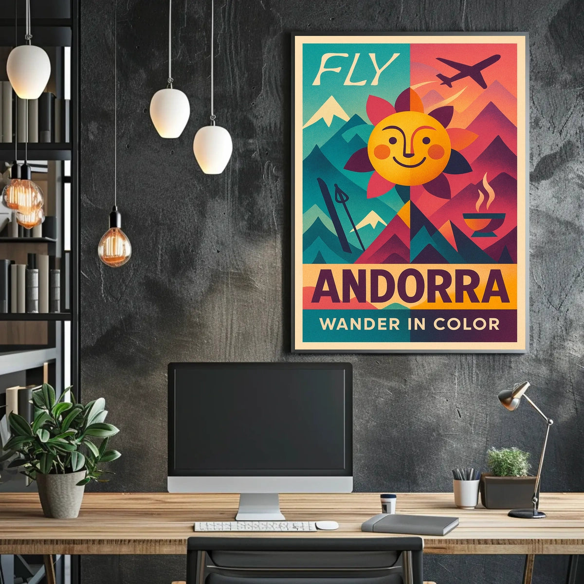 Fly Andorra Wander in Color Poster