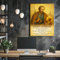 Saint Joseph Patron of Fathers and Workers Poster PosterGoat