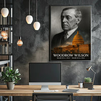 Woodrow Wilson 28th President of the United States Reflections Poster