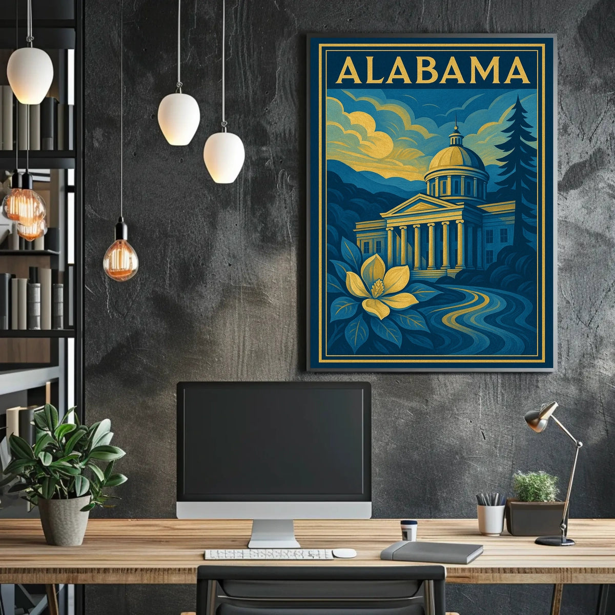 Alabama State Capitol Poster