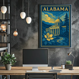 Alabama State Capitol Poster