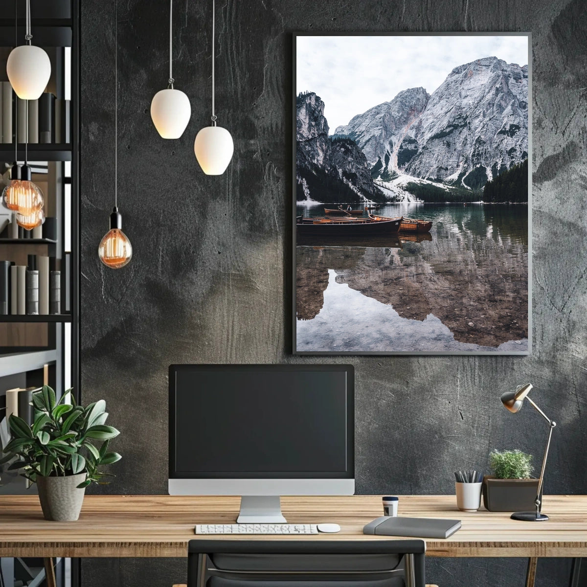 Tranquil Mountain Lake Poster