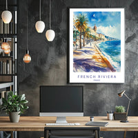 French Riviera Scenic View Poster PosterGoat