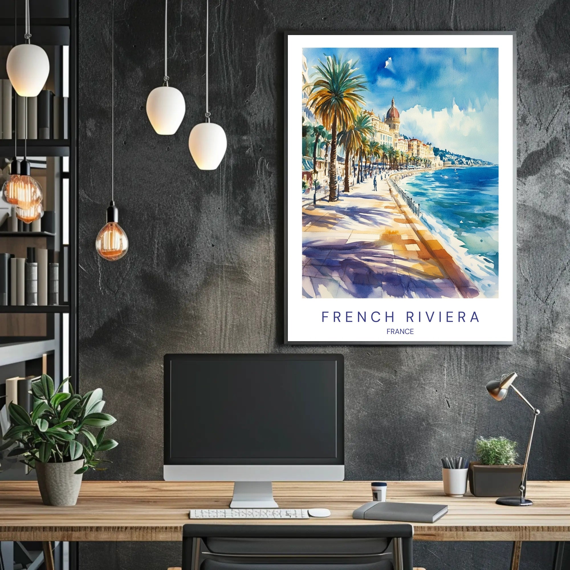 French Riviera Scenic View Poster PosterGoat