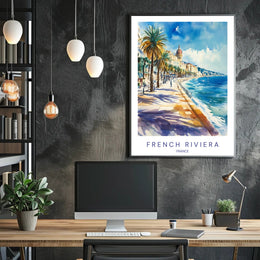 French Riviera Scenic View Poster PosterGoat