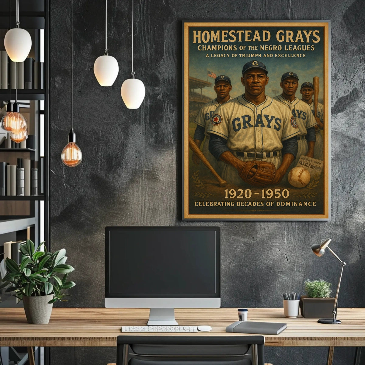 Homestead Grays Champions of the Negro Leagues Poster