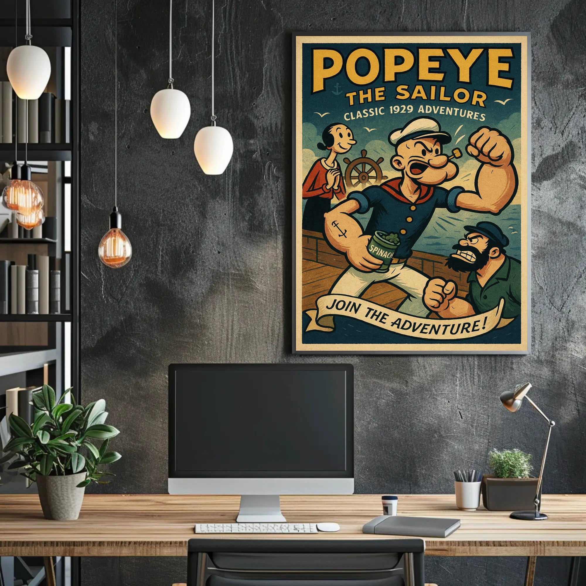 Vintage Sailor Adventure Pop Culture Poster
