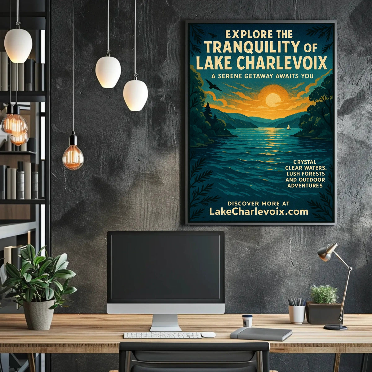 Explore The Tranquility Of Lake Poster
