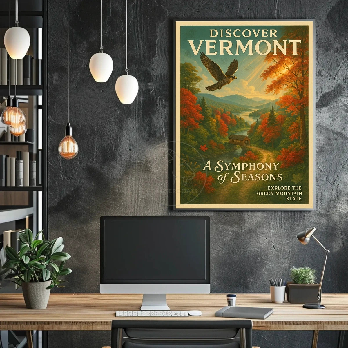 Vermont Vintage Travel Poster: Explore Nature's Timeless Beauty