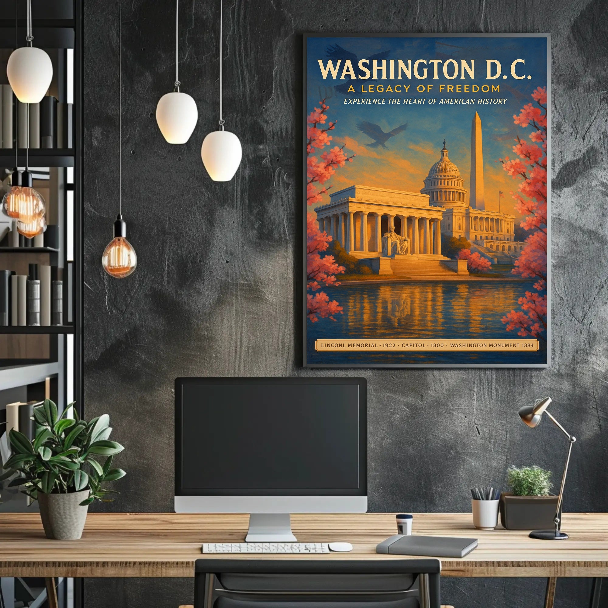 Washington D.C. A Legacy of Freedom Poster PosterGoat