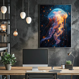 Ethereal Jellyfish Poster