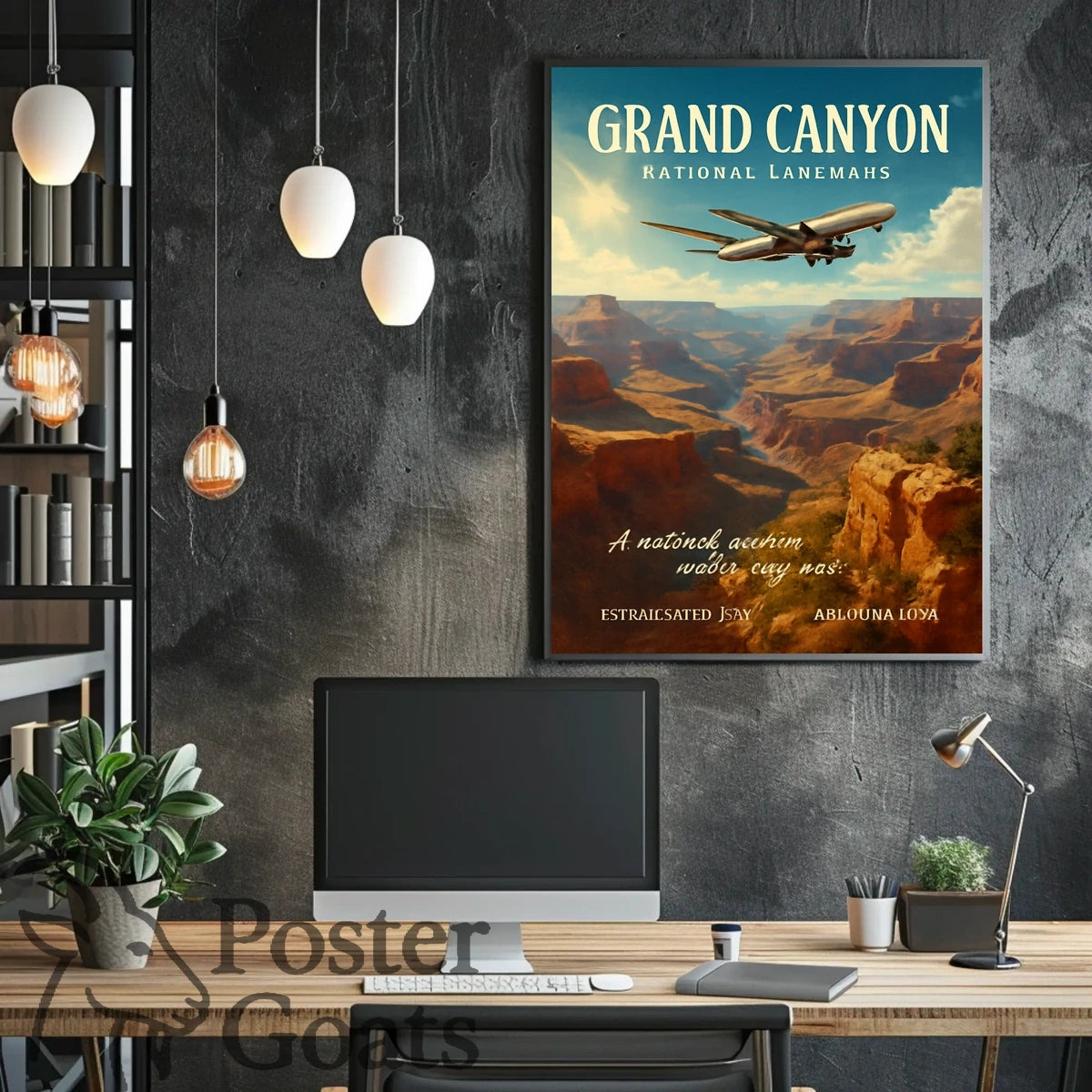 Grand Canyon Adventure Travel Vintage Poster