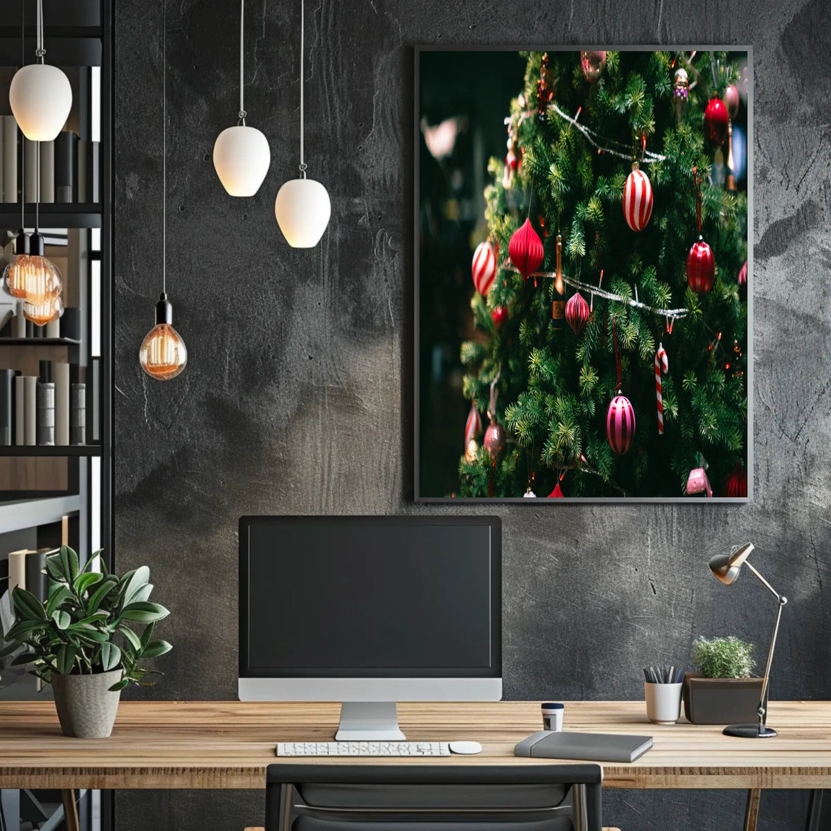 Festive Christmas Tree Poster