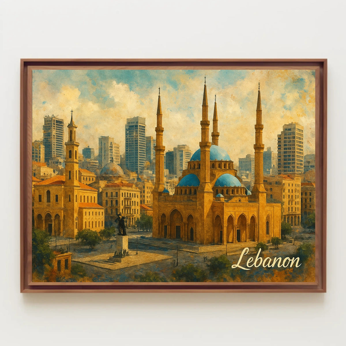 Beiruts Architectural Harmony Poster