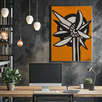 Abstract Floral Design Poster