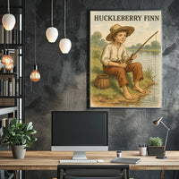 Huckleberry Finn Adventure in Artistic Heritage Poster