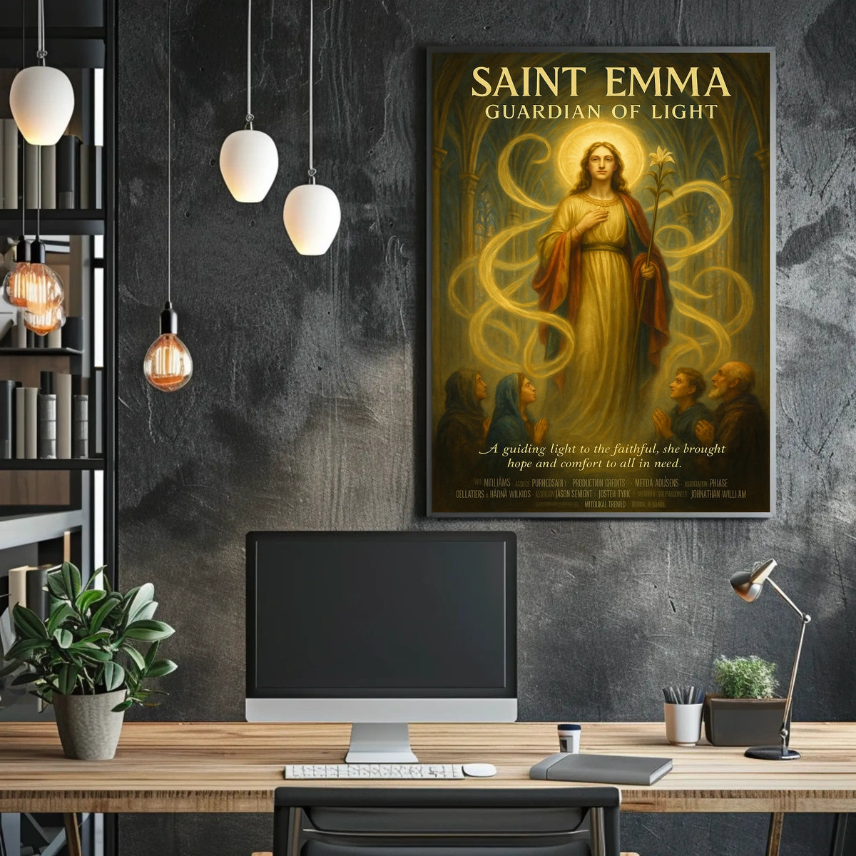 Saint Emma Guardian of Light Poster