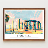 Stonehenge Illustration Poster PosterGoat