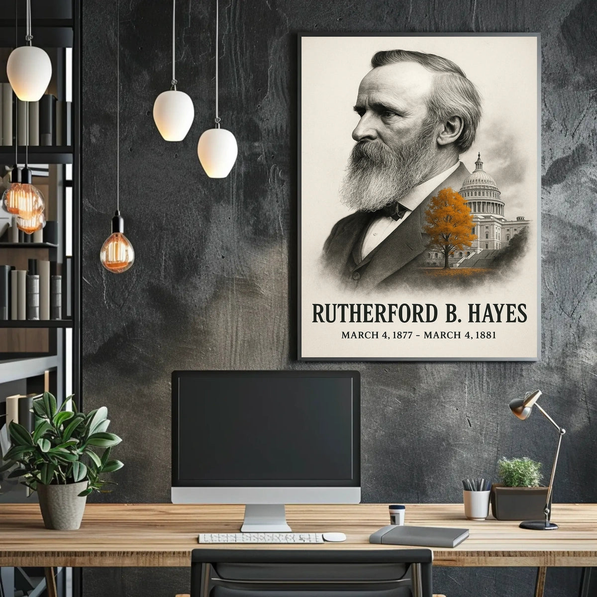 Rutherford B. Hayes 19th President of the United States Reflections Poster
