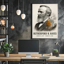 Rutherford B. Hayes 19th President of the United States Reflections Poster