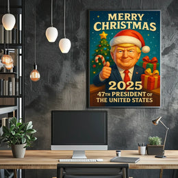 47th President Christmas Miracle 2025 Political Poster