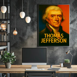 Thomas Jefferson Vintage Americana Poster